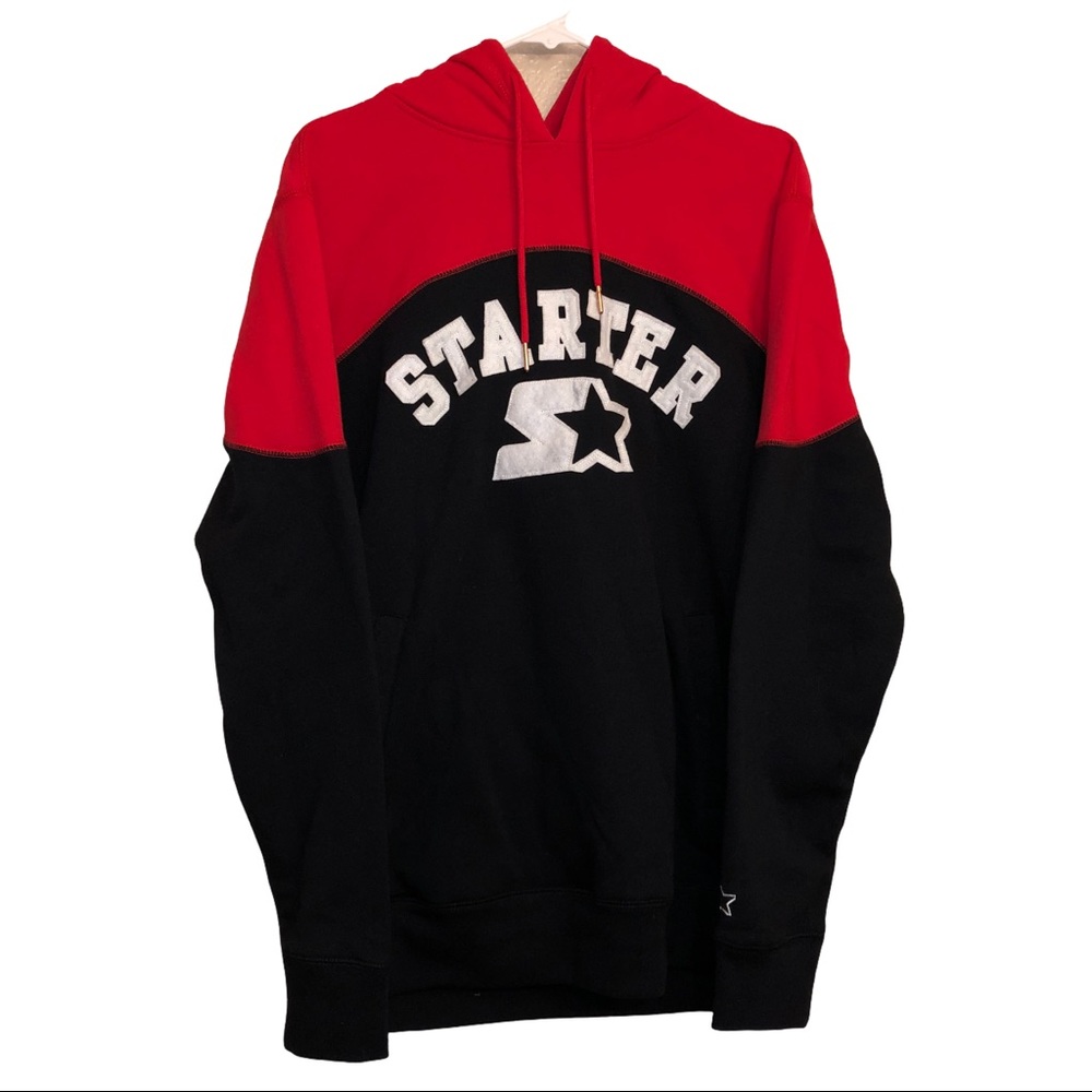 Starter Black Label Red Black Embroidered Hoodie